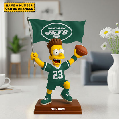 NFL And Simp Cartoon Character Acrylic Block Plaque For Home Custom Any Name 14