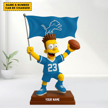 NFL And Simp Cartoon Character Acrylic Block Plaque For Home Custom Any Name 15