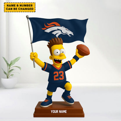 NFL And Simp Cartoon Character Acrylic Block Plaque For Home Custom Any Name 05