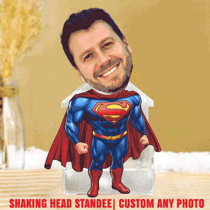Supper Men Shaking Head Standee Upload Any Photo Gift For Fan