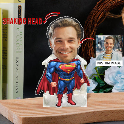 Supper Men Shaking Head Standee Upload Any Photo Gift For Fan
