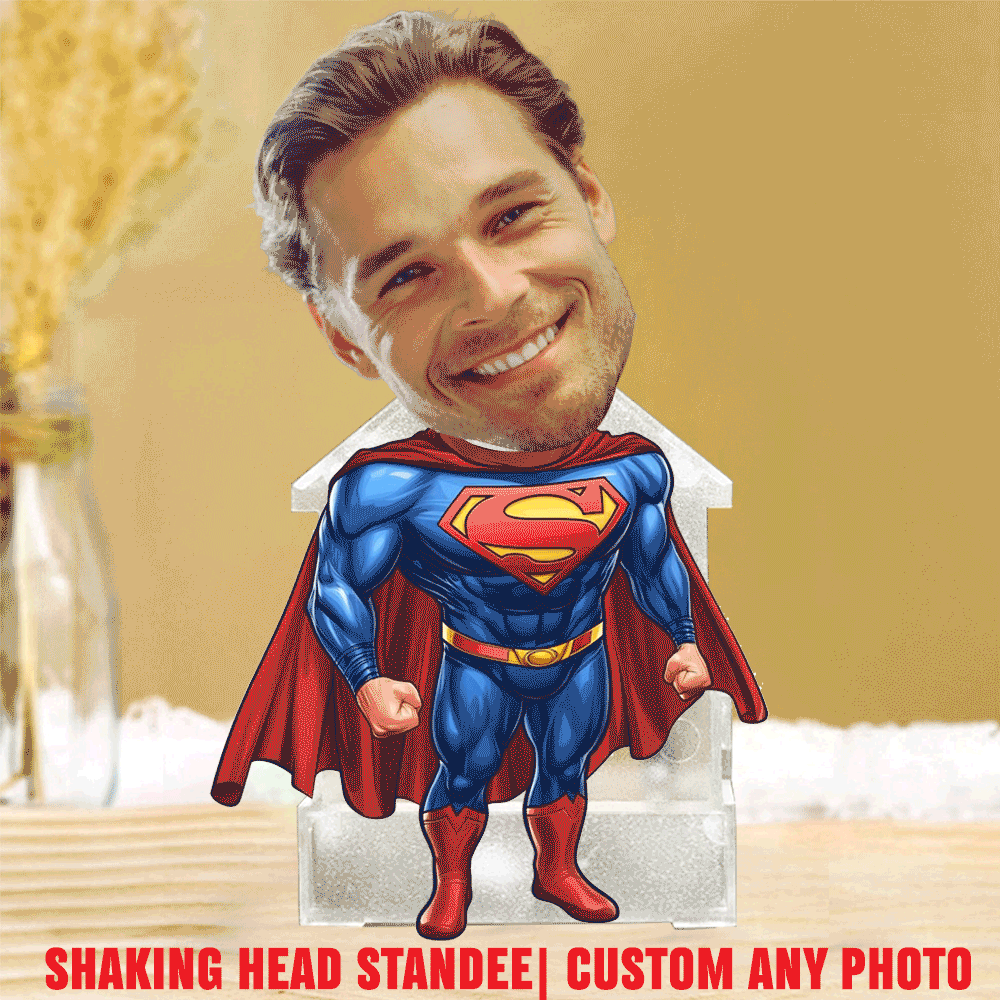 Supper Men Shaking Head Standee Upload Any Photo Gift For Fan