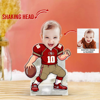 US Football Team Cute Shaking Head Standee Upload Any Photo Gift For Fan 28