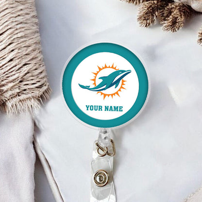 American Football Badge Reel Personalized Name Gift For Fans 14