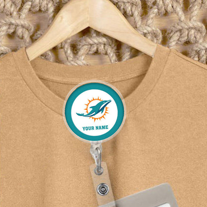 American Football Badge Reel Personalized Name Gift For Fans 14