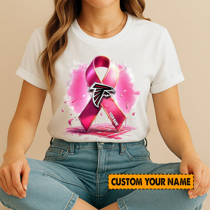 American Football Pink Cancer Shirt Custom Any Name Gift For Fan 25