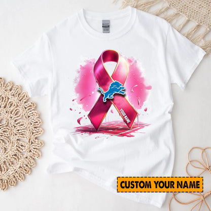 American Football Pink Cancer Shirt Custom Any Name Gift For Fan 22