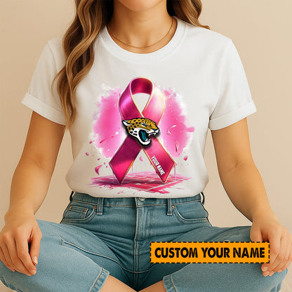 American Football Pink Cancer Shirt Custom Any Name Gift For Fan 11