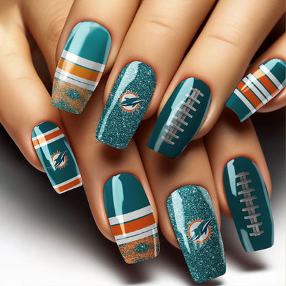 NFL All Team Nail Box Full Set Gift For Fan 21