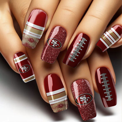 NFL All Team Nail Box Full Set Gift For Fan 28