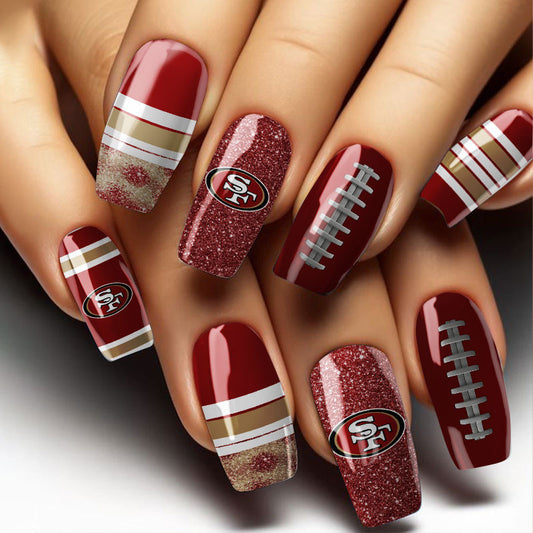 NFL All Team Nail Box Full Set Gift For Fan 28
