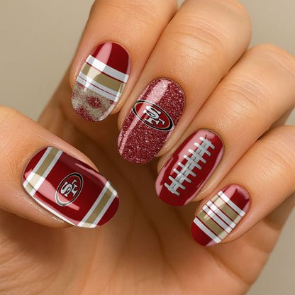 NFL All Team Nail Box Full Set Gift For Fan 28