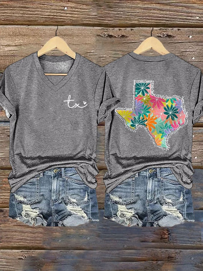 🙏💔Join us in praying for Texas.🙏Women's Texas Strong Print T-shirt