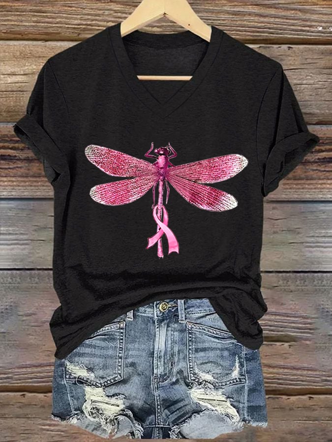 Women's Beat Breast Cancer Print T-Shirt