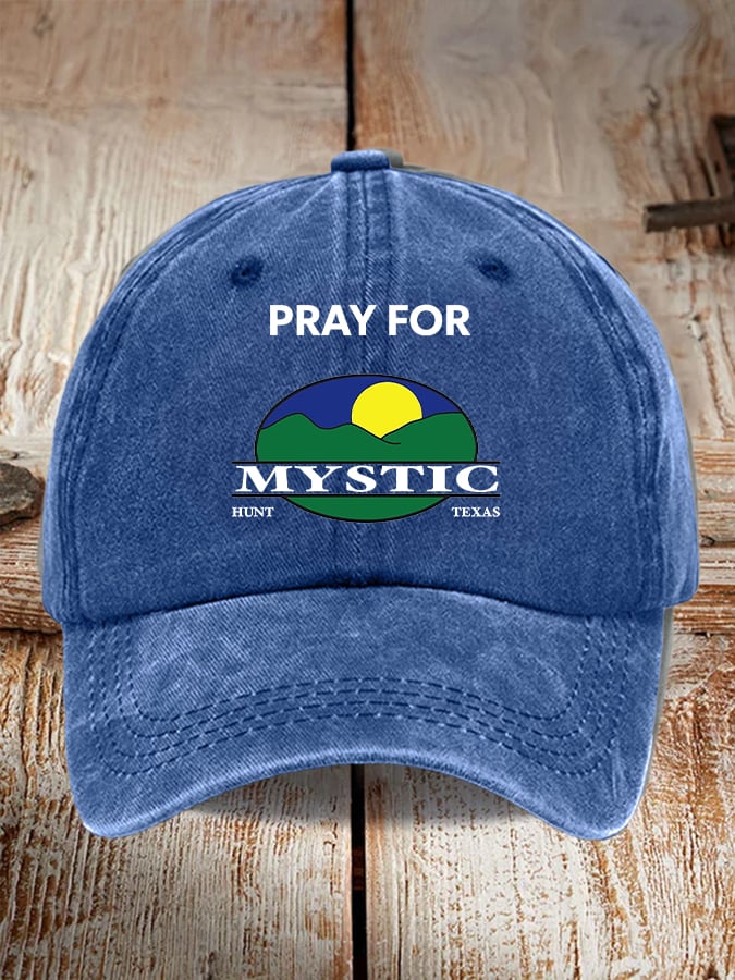 🙏💔Join us in praying for Texas.🙏Retro Texas Strong Pray For Mystic Hunt Texas Print Baseball Cap