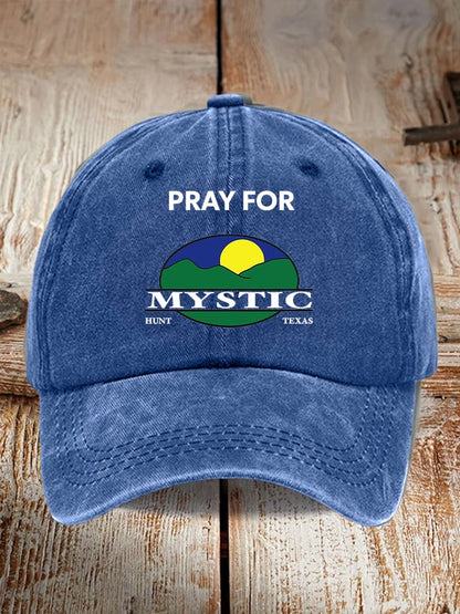 🙏💔Join us in praying for Texas.🙏Retro Texas Strong Pray For Mystic Hunt Texas Print Baseball Cap