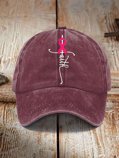Faith Breast Cancer Awareness Hat