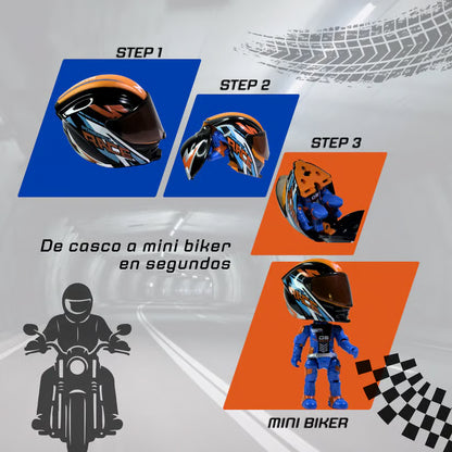 🏍️ MotoMorph™ Transforming Motorcycle Helmet to Action Figure