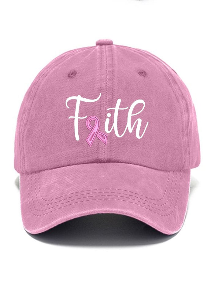 Fight Breast Cancer Print Baseball Cap