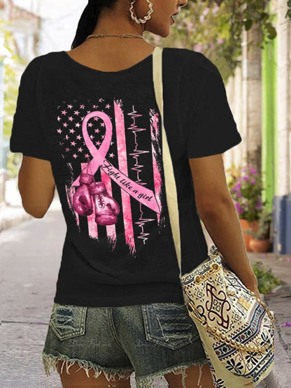 Women's Casual Printed Short Sleeve T-Shirt