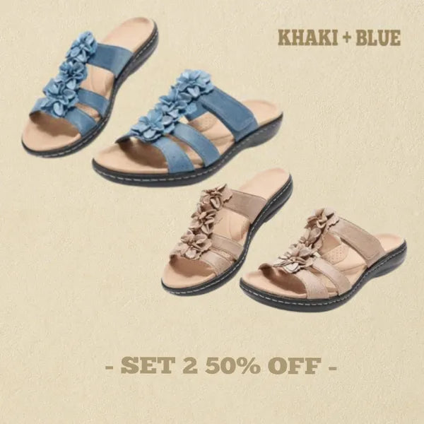 👍Mother's Day Promotion 70% OFF –2025 🌹Women's Real Soft Orthopedic Slide Sandals