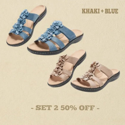 👍Mother's Day Promotion 70% OFF –2025 🌹Women's Real Soft Orthopedic Slide Sandals
