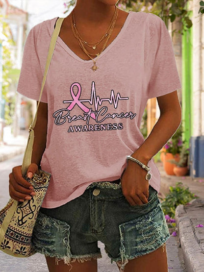Women's Casual Printed Short Sleeve T-Shirt