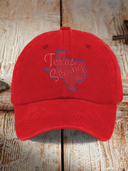 🙏💔Join us in praying for Texas.🙏Retro Texas Strong Print Baseball Cap
