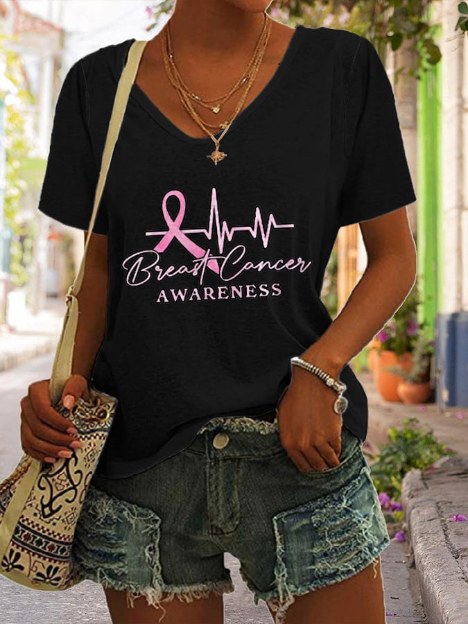Women's Casual Printed Short Sleeve T-Shirt