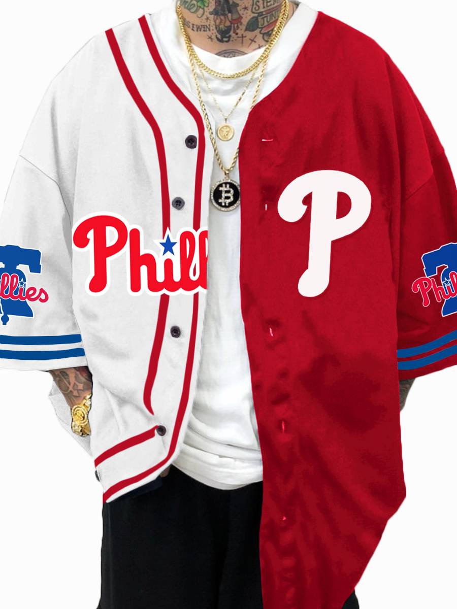 Philadelphia Phillies MLB Men's Fashion Short Sleeve Jersey
