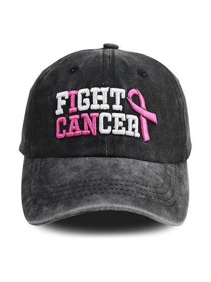 Unisex Breast Cancer Fighter Baseball Cap