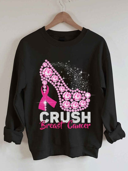 Women's Crush Breast Cancer Print Sweatshirt