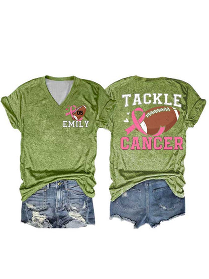 Women's Tackle Breast Cancer T-Shirt