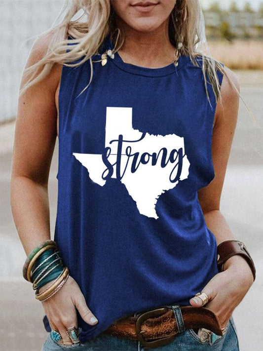 🙏💔Join us in praying for Texas.🙏Women's Texas Strong Print Tank Top