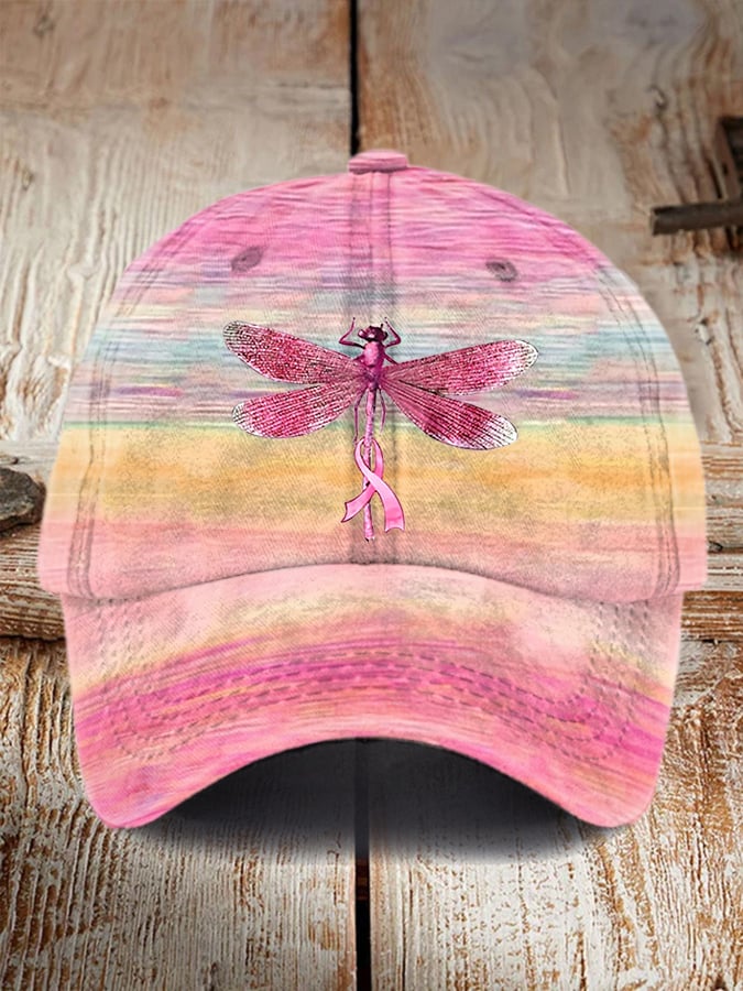 Unisex Breast Cancer Awareness Print Baseball Cap