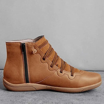 Women's Comfortable leather arch support boots