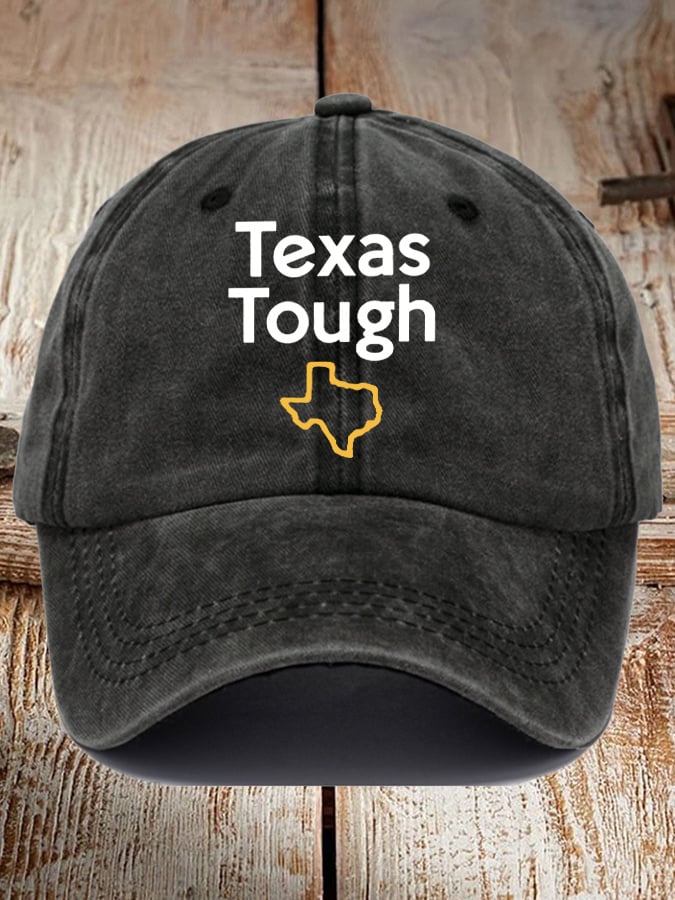 🙏💔Join us in praying for Texas.🙏Retro Texas Tough Print Baseball Cap
