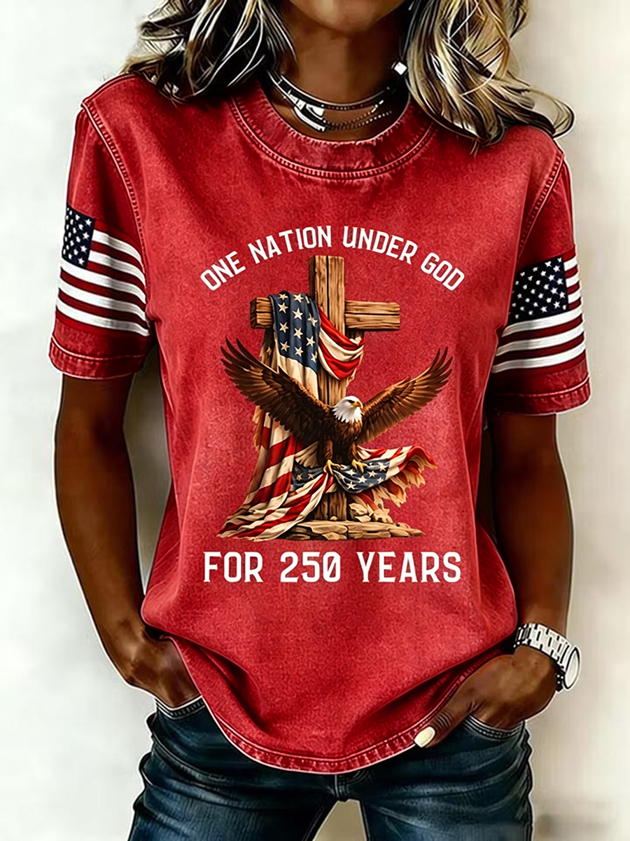 Women's Faith&Freedom Independence Day T-shirt