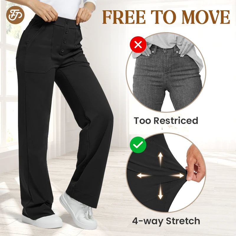 👍Mother's Day Promotion 70% OFF –2025 🌹 Women's Casual High Waist Stretch Pants