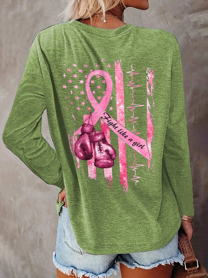 Women's Casual Printed Long Sleeve T-Shirt