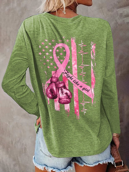 Women's Casual Printed Long Sleeve T-Shirt