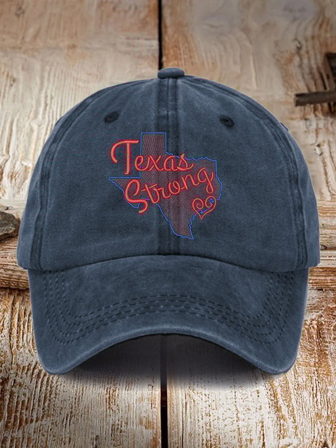 🙏💔Join us in praying for Texas.🙏Retro Texas Strong Print Baseball Cap