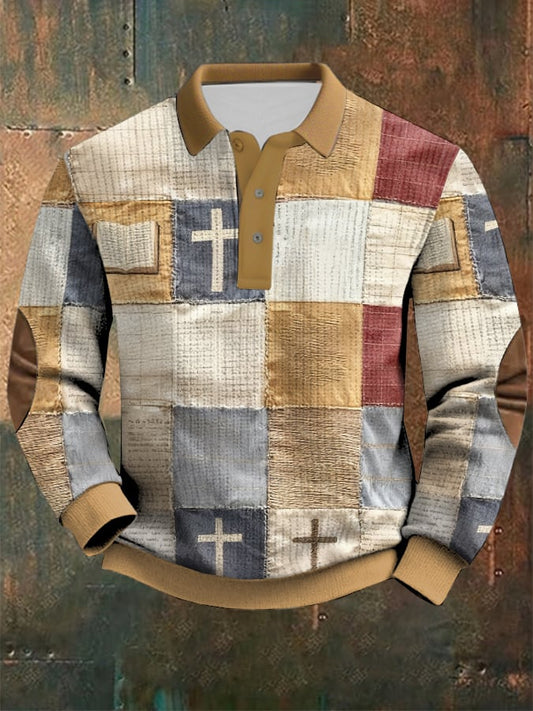 Men's Faith Print Casual Sweatshirt