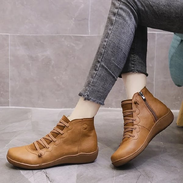 Women's Comfortable leather arch support boots