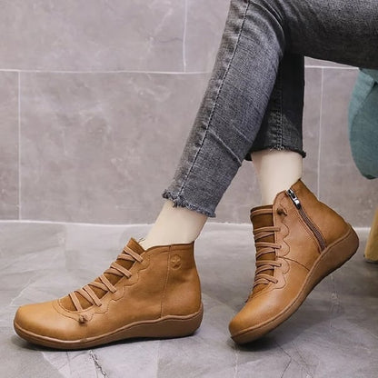 Women's Comfortable leather arch support boots