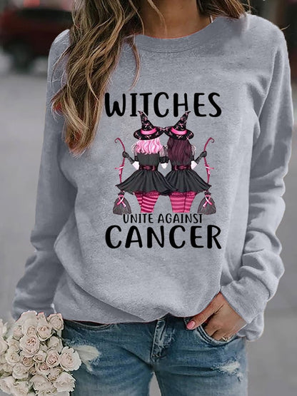 Women's Witches Unite Against Cancer Sweatshirt