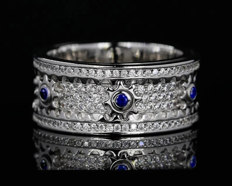 🔥925 Sterling Silver Personalized Stress Reducing Rotatable Gear Ring