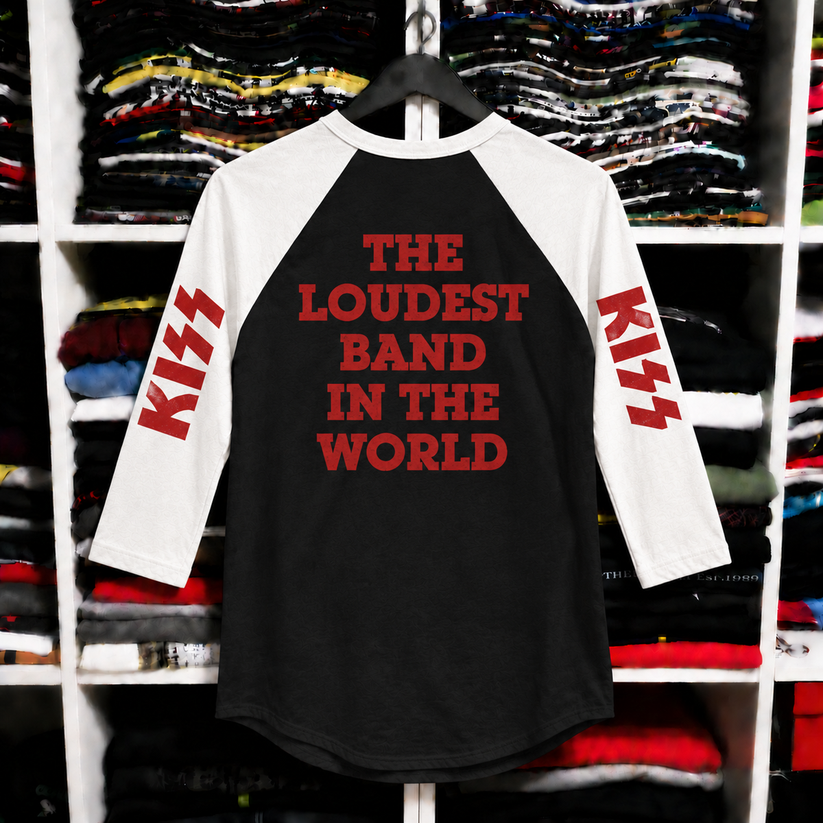 Vintage KISS Animalize Tour Raglan T-Shirt