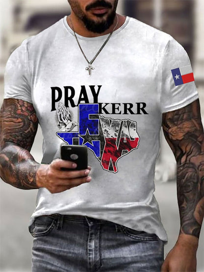 🙏💔Join us in praying for Texas.🙏Men's Texas Strong Print T-Shirt