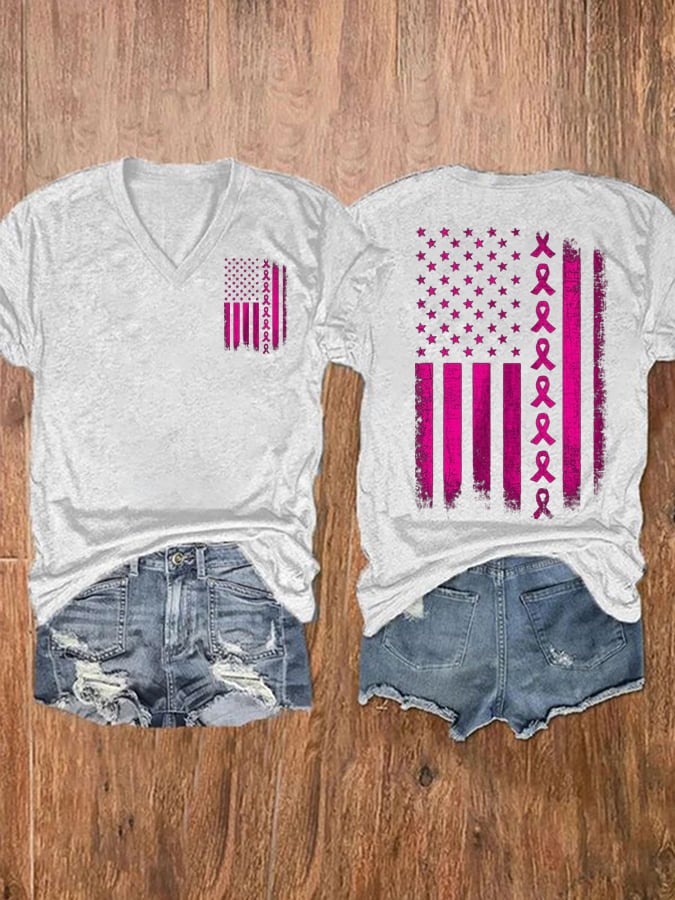 Breast Cancer Women's Printed T-Shirt